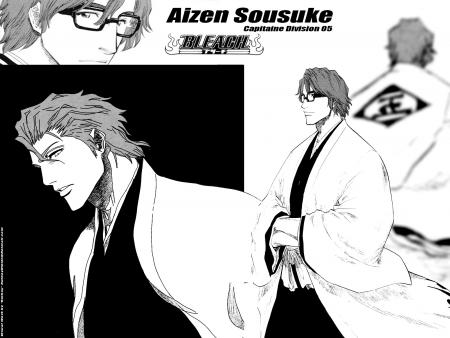 Aizen Sôsuke,capitaine de la 5eme division du gotei 13