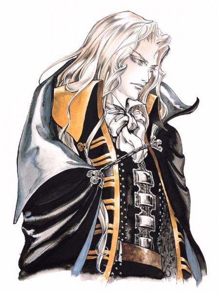 Adrian Tepes alias Alucard fils de Dracula dans la série de jeux Castlevania